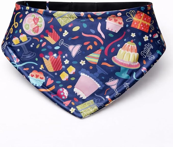 Luxury Satin Dog Bandana – Slip-On Collar Style, Premium Pet Scarf for Medium, Large & XL Dogs – Special Occasion Accessory (Collar Not Included) (Medium - Extra Large, Pudding)