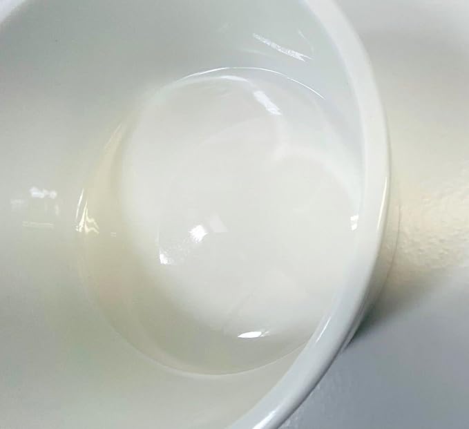 Orca Coating Ceramic Pet Feeding Bowl, 7x7x3 White Ceramic Pet Bowl for Cats and Small Dogs, Classic Heavy Duty Non Slip Ceramic Cat Dish Small Animal Bowls for Food and Water - 3" Extra Small