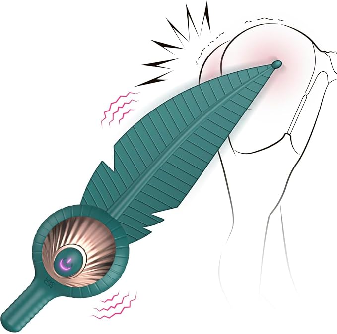 Multi-Speed Teasing Wand with Sensual Feather Tickle for Couples RZ37833