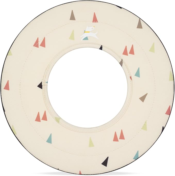 OllyDog Mini Super Flyer, Floating Dog Disc for Water Play – Soft Durable Dog Fetch Toy, Eco-Friendly Recycled Material, Gentle on Teeth, Lightweight Flying Disc for Medium, Small Dogs (Terrazzo, 9")