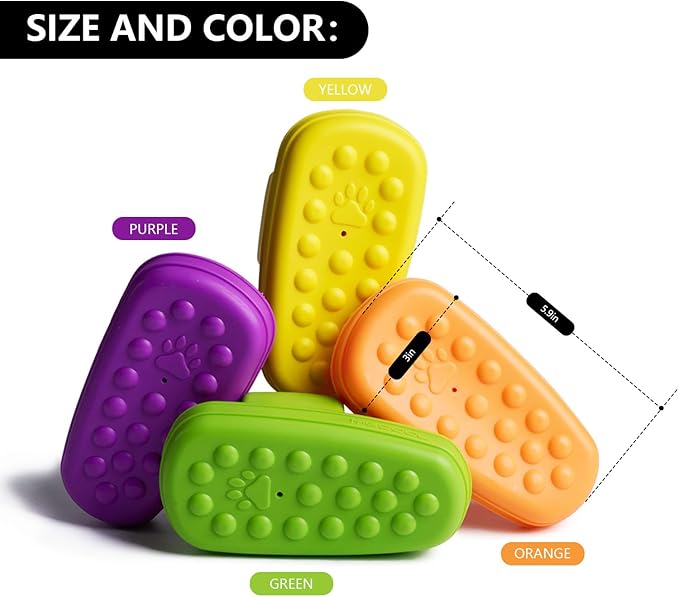 MECOOL Squeaky Slipper Dog Toy - Chew Toys for Aggressive Chewers, Durable Rubber Chew Toy for Dental Cleaning & Boredom Relief, for Small Medium Dogs, Green