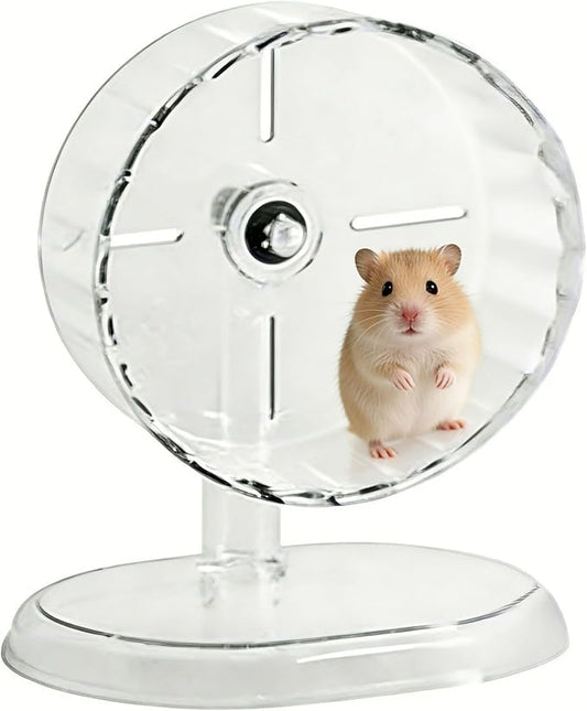 Silent Hamster-Wheel 7.1 Inch, Nonslip Spinning-Wheel, Exercise Hamster-Toys Platform for Hamster Cage Rat Cage Mouse Cage Small Pet Accessories for Hedgehog Gerbil Chinchilla Guinea Pig
