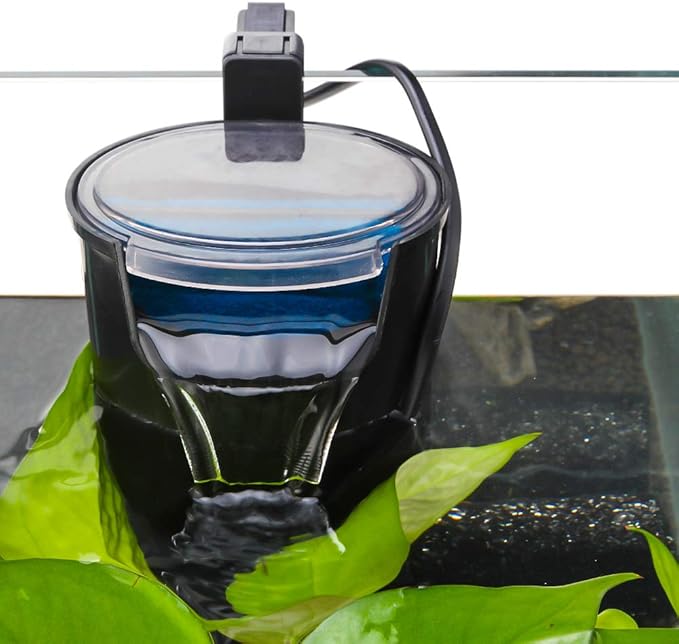 Senzeal Aquarium Turtle Filter Quiet Low Water Level Filter Pump 5W 400L/H Internal Fish Tank Filter for Fish Tank Turtle Tank