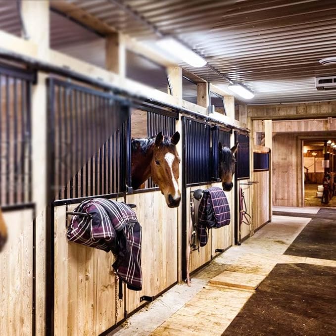 4Pcs Blanket Rack with Tack Rack,Wall Mounted Blanket Bar for Hanging Horse Blankets Pads Saddle Blankets,33.8 Inch