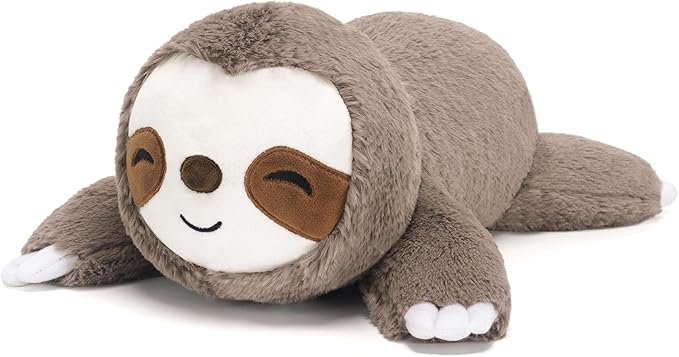 SQEQE Weighted Stuffed Animals Sloth Plushies, Weighted Sloth Plush, Soft Pillow Toy for Kids Adults, Valentines & Valentines Gift 23.6 Inch 3.8 Lbs