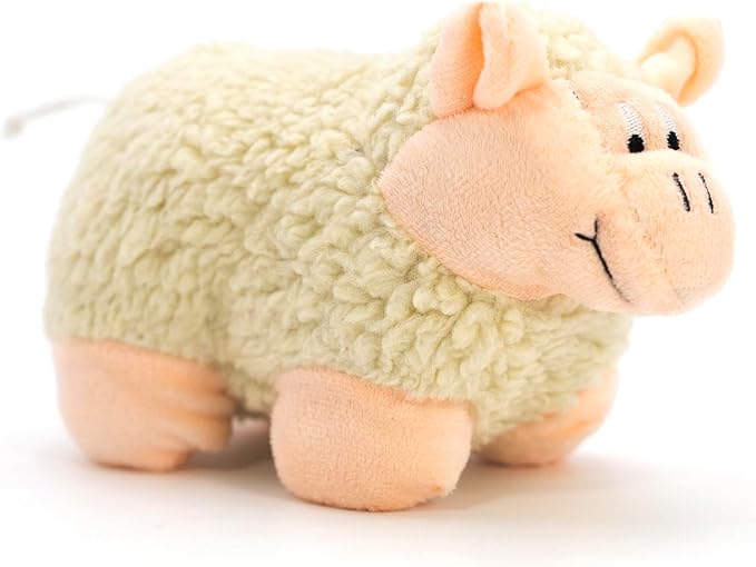 Jeffers Pet Plush Dog Toy with Squeaker, Lamb 9" - Soft Plush Fleece Stuffed Lamb with Built-in Squeaker Interactive Cuddle Plush Pet Toy for Dogs Small Medium Breeds, Lightweight, Machine Washable