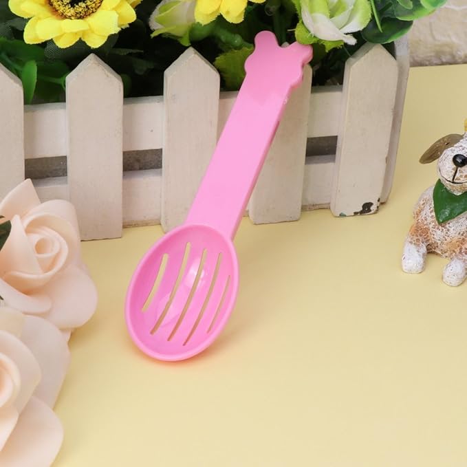 5-Pack Multifunctional Bath Sand Scoop, Pet Bedding Scoop, Hollowed-Out Bath Sand Scoop for Small Pets Such As Hamsters, Gerbils, and Dwarf Rabbits