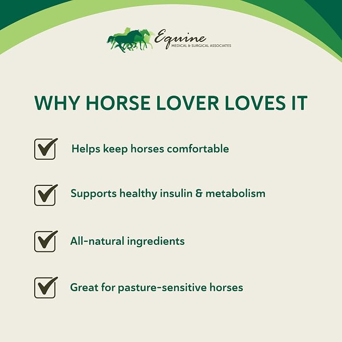 HEIRO Healthy Equine Insulin Rescue Nutritional Supplement for Horses, Natural Herbal Blend with Magnesium & Vitamin E, Supports Normal Metabolic Function & Hoof Comfort (180 Servings)