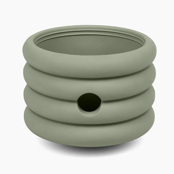 Should We Go? The Ripple Cup Silicone Dog Enrichment Toy & Slow Feeder, Treat Dispensing Cup - Food-Safe Meal Feeder, Frozen Treat Dog Toy with Freezer Plug, 17 oz Capacity, for Large Dogs