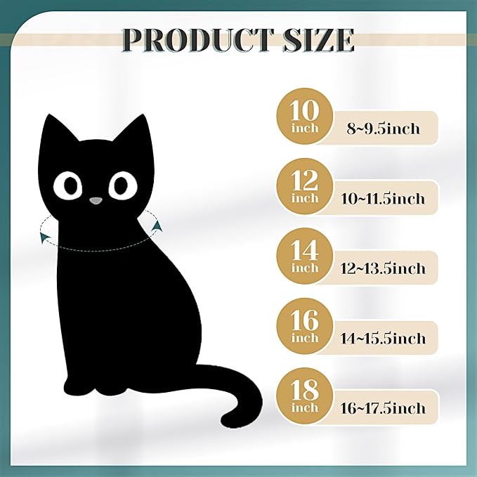 Xuniea 2 Pieces Cat Dog Chain Collar and Sunglasses Set Rhinestone Necklace with Secure Buckle Round Glasses for Doll Cat Dog Pet Accessories(18 Inch,Gold, Black)