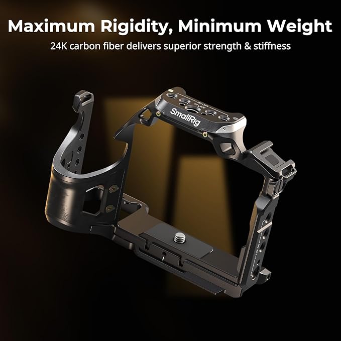SmallRig A7 V / A7R V / A7 IV Rhinoceros Cage Basic Kit for Sony Alpha 7 V/Alpha 7R V/Alpha 7 IV/Alpha 7S III/Alpha 7R IV, Includes Top Handle/Cable Clamp for HDMI
