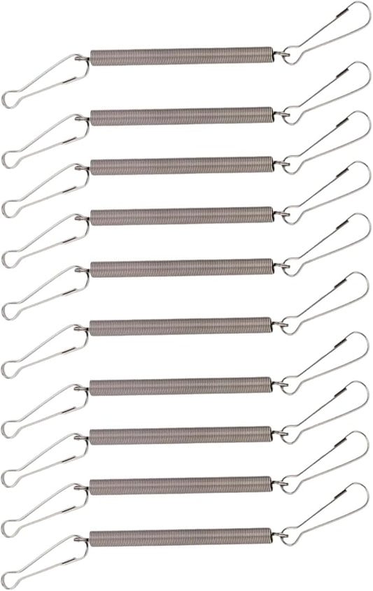 10Pcs Spring with 2 Clips, Wire Cage Clips for Small Pet Water Bottle, Rabbit, Guinea Pig, Hamster
