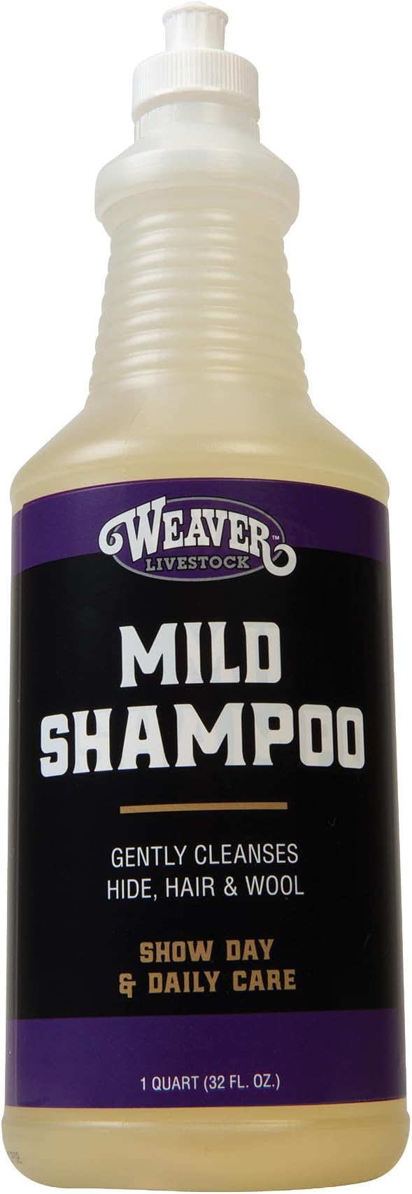 Weaver Livestock Mild Shampoo, Gentle, Effective Coconut-Based Hide, Hair and Wool Shampoo, Daily Use, Cattle Show Supplies