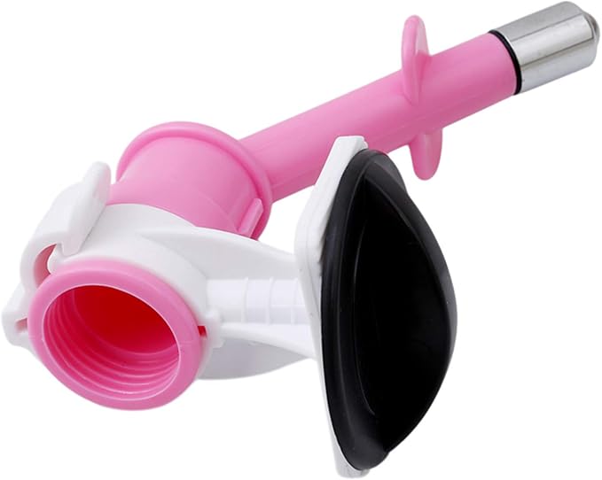 Sevenfly 1Pcs Pet Water Dispenser Nozzle Dogs Cats Water Feeder Nozzle No-Drip Water Dispenser Fountain Bottle Head Anti-Leaking Pet Hanging Drinking Nozzle, Pink