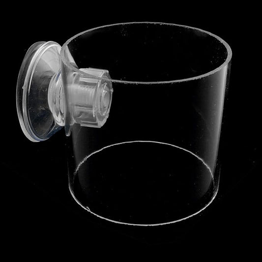DGZZI Acrylic Aquarium Fish Tank Adjustable Circle Ring Feeder - Floating Food Dish Protection Cover Tray