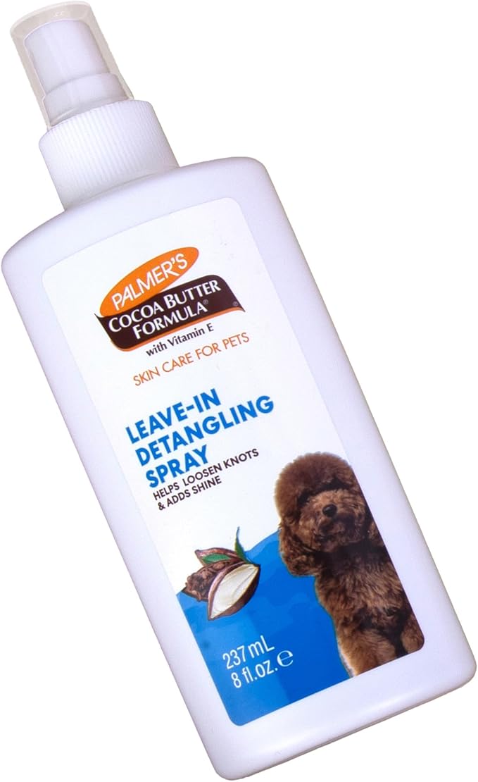 Palmer’s for Pets Detangling and Conditioning Leave-In Spray, Cocoa Butter - No-Rinse Dematting Dog Conditioner Spray with Vitamin E, Tangle and Knot Remover, 8 Fl Oz - 6 Pack