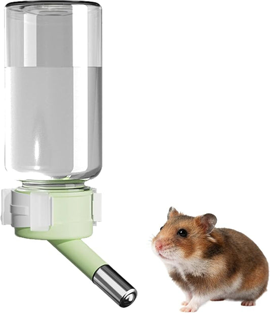 Guinea Pig Water Bottle for Cage, Green No-Drip Water Feeder, 4.06oz(120ml) Leakproof Pet Water Bottle for Rabbit Hamster Rodent Ferret Squirrel Hedgehog Bunny Chinchilla