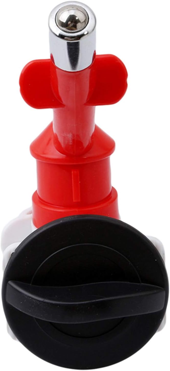 Sevenfly 1Pcs Pet Water Dispenser Nozzle Dogs Cats Water Feeder Nozzle No-Drip Water Dispenser Fountain Bottle Head Anti-Leaking Pet Hanging Drinking Nozzle, Red