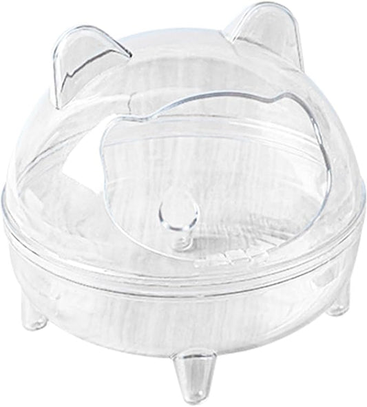 Hamster Sand Bath Container - Durable Pet Bathing Box, Perfect Sand Bath Set for Hamsters | Secure and Spacious Sand Container, Ideal for Rodents, Easy Cleaning Pet Grooming Solution