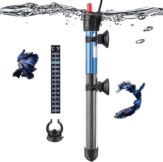 FEDOUR 50W 100W 300W Submersible Aquarium Heater, Adjustable Glass Water Heater for 5 – 70 Gallon Fish and Turtle Tank (300W for 35-70 Gallon)