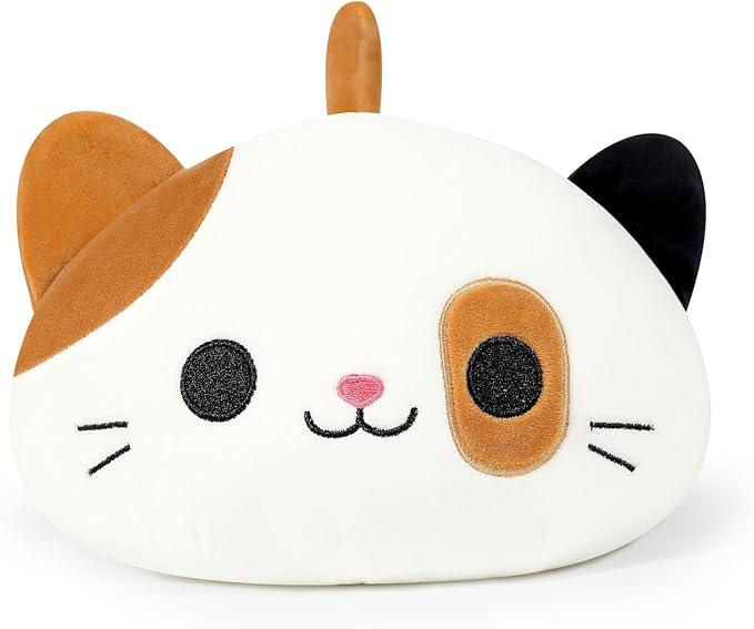 Onsoyours Original Calico Cat Plush 20 Inch Kitty Plushies Toy Kitten Stuffed Animal Soft Pillow Kawaii Plushie Gift for Kids & Adults (Calico Cat, 20")