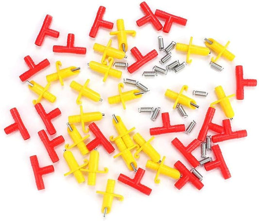 20Pcs Rabbit Water Feeder Automatic Rabbit Drinker Nipple Drinking Water Tool Cage Accessories for Small Animals Guinea Pig Ferret Farm Animal SuppliesPoultry Fountains & Waterers