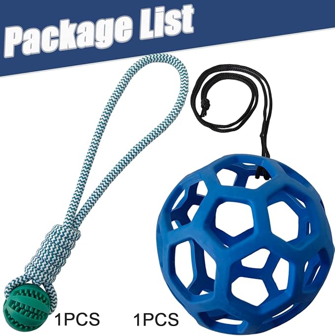 2PCS Pig Enrichment Toys, Mini Pig Supplies, Hanging Chew Ball with Rope + Replaceable Feeder Foraging Ball, Interactive Pig Enrichment Toy Set for Pigs, Treat Dispensing & Chew Activity Toy