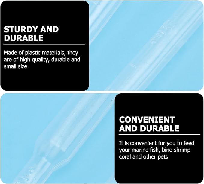 10pcs Coral Feeder Syringe Tubes 3ml Plastic Shrimp Liquid Feeders Aquarium Fish Feeding Tool for Marine and Brine Shrimp Pet Supplies