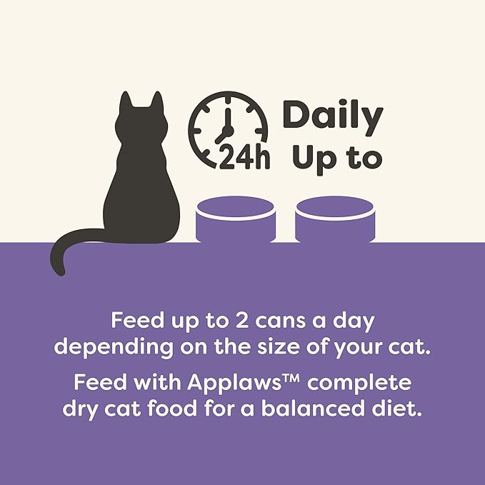 Applaws Natural Wet Cat Food in Broth, Limited and Natural Ingredients, High Protein with No Artificial Additives, Chicken Selection Variety Pack in Broth (12 x 5.5oz Cans)