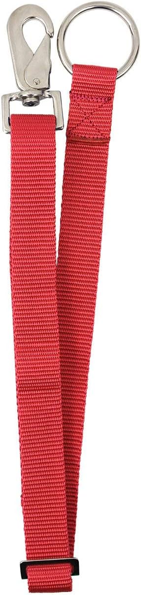 Heavy Duty Adjustable Horse Water Bucket Straps Hangers By Derby (Red)