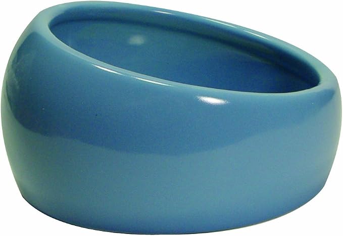 Living World Ergonomic Food Dish, for Small Animals, Blue, Small, 4.22oz, 61682A1