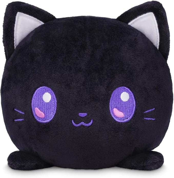 TeeTurtle Glow in The Dark Jack-O-Lantern Cat 4" Plushie - Halloween - Cute Kawaii Spooky Stuffed Animal
