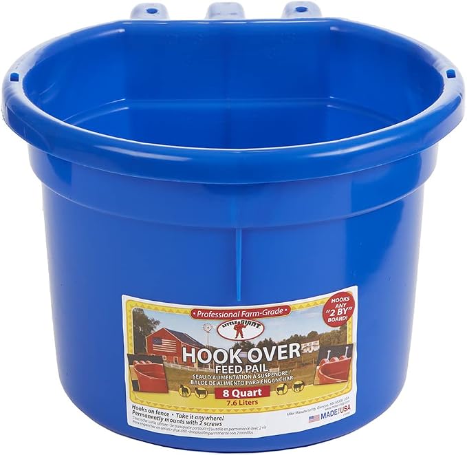 Duraflex 8 Quart Hook Over Feed Pail