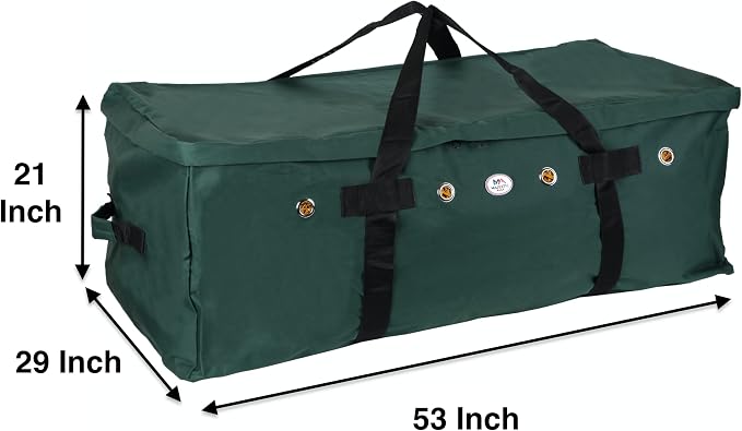 Majestic Ally 1200 D Nylon Fabric Large 44” x 20” x 16” and Extra Large 52" x 27" x21" Heavy-Duty Hay Bale Storage Bag (Hunter Green, X-Large)