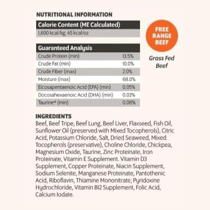 New Zealand Frozen Dog Rolls, Pasture-Raised & Free-Range, Gently Pasteurized Raw Dog Food, Protein-Rich, Natural & Healthy (4 Rolls, Beef)