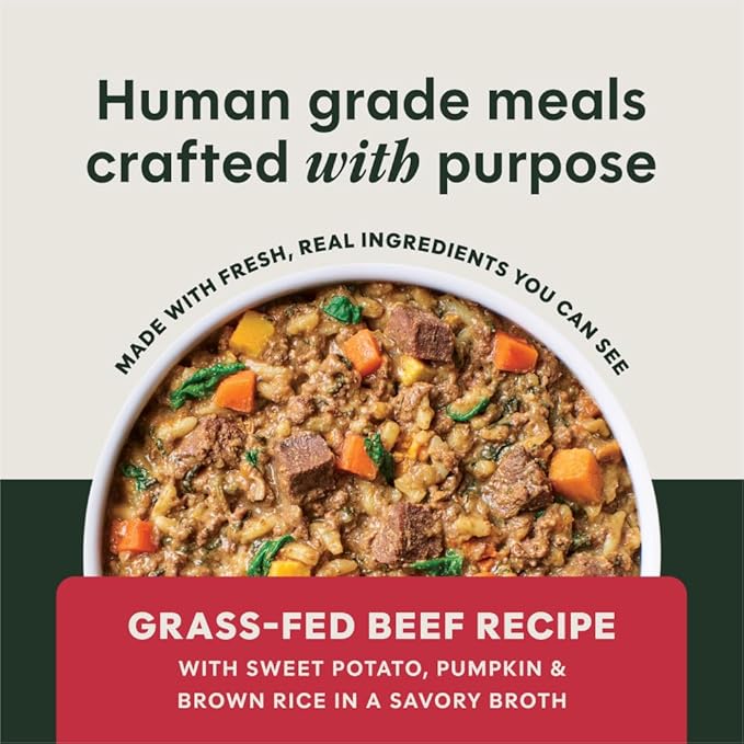 Instinct Freshly Crafted Meals, Dog Wet Food or Topper, Human Grade - Grass-Fed Beef, 11 oz. Carton