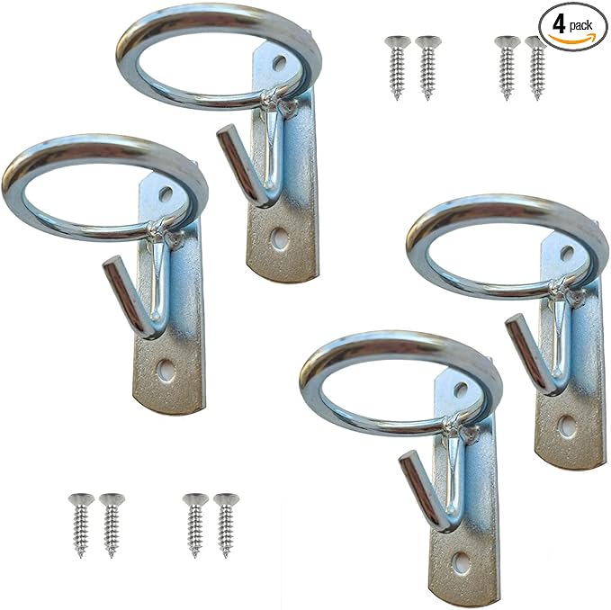 Horse Feed Bucket Hook,Water Bucket Holder Hanger for Horse Stall/Stable Supplies (4 Pack)