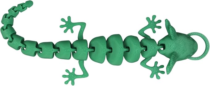 Pineapple Lizard Cat Wand Attachment, Cat Toy Refill for Interactive Wand Teasers, Indoor Kitten and Cat Toys 3D Printed (Green)