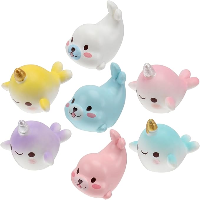 DOITOOL Aquarium Underwater Seal Adornments 7pcs Fish Tank Decor Vivid Mini Bonsai Landscape