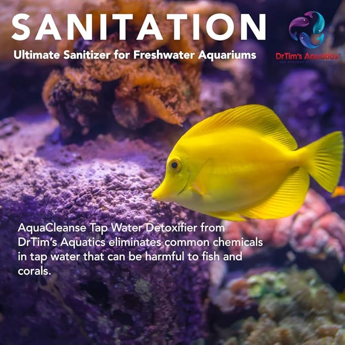 DrTim’s Aquatics AquaCleanse for Freshwater Aquariums – 8 oz – Tap Water Conditioner – Prepares Water for Fish Tanks, Supports Visual Clarity & Stable, Balanced Parameters