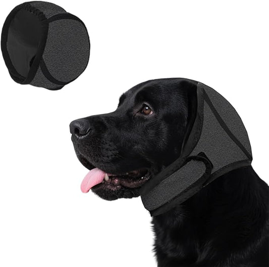 Dog Ear Muffs Noise Protection, Dog Ear Covers for Bath, Dog Quiet Ear Wrap, Waterproof Dog Calming Hoodie for Hematoma, Bathing, Drying, Swim& Noise Anxiety Relief