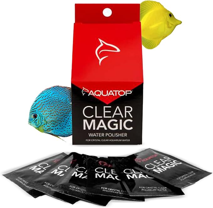 Aquatop Clear Magic Water Polisher - Safe for Freshwater and Saltwater Aquariums - May be added once a week - Easier Pick up by your Aquarium