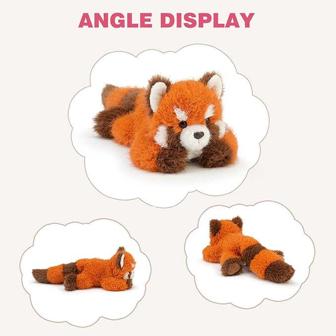 PEACH CAT Red Panda Stuffed Animals Cute Plushies Small Plush Toys Gifts for Kids