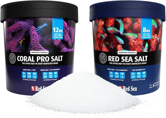 Red Sea Coral Pro Reef Salt Mix Large Bucket - Makes 175 Gallons Complete Marine Saltwater Aquarium Advanced Formula Optimal Coral Health & Stability