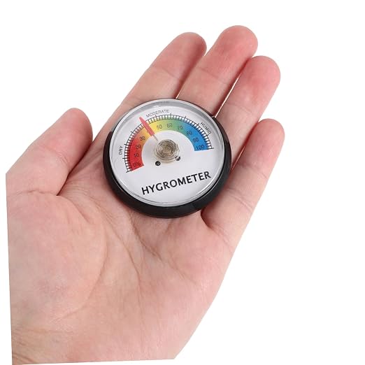 Amosfun 2pcs Reptile Terrarium Hygrometers for Turtle Enclosure Humidity Monitoring and Control Accessories with Accurate Measurement for Pet Habitat Maintenance