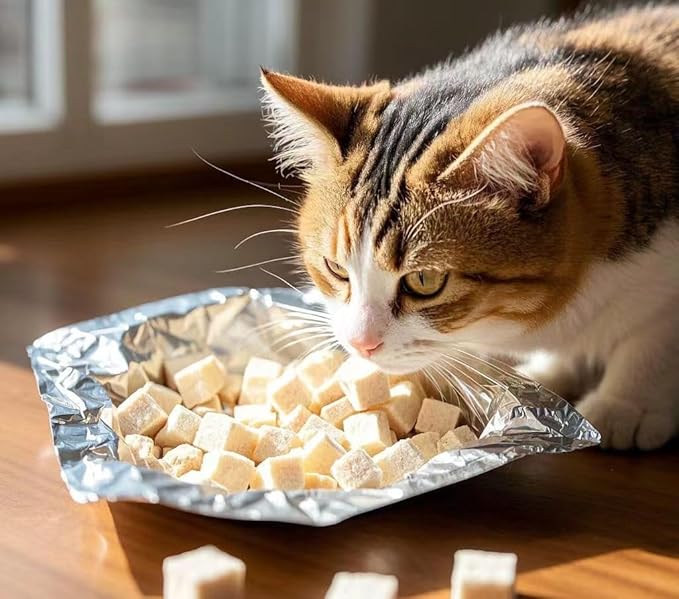 Fangool 1.76oz,Chicken Freeze Dried,Freeze-Dried Raw Chicken,Granules,Cat Treats Healthy Treats,High Protein