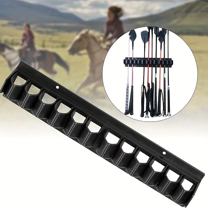 Horse Whip Crop Holder Rack Wall Mounted Bracket Hanger Whip Organizer Horse Trailer Accessories for Tack Room