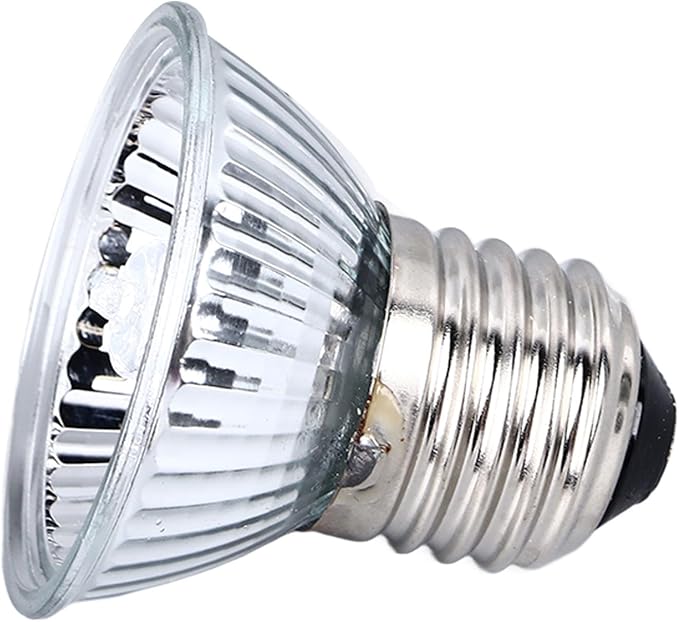 Tbest Reptile Heat Lamp Profional Efficient Save Energy 360 Degree Lighting Warm Uva Uvb Basking Lamp for S Tile 220V Heat Lamps Tile Temperature Control Equipment and (50W)