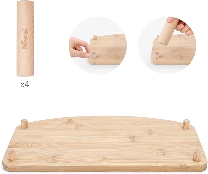 Niteangel Anti-Slide Hamster Wheel Platform - Fits for Niteangel Super-Silent Hamster | Acrylic | Wooden | Cloud Series Wheel (Medium)