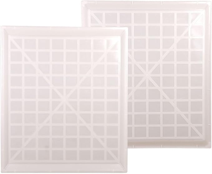 2pcs Plastic Bottom Pan for Pet Cages Crates Kennels Dogs Cat Rabbit Ferret Critter Multi Purpose Leakproof Tray White 70 * 80cm